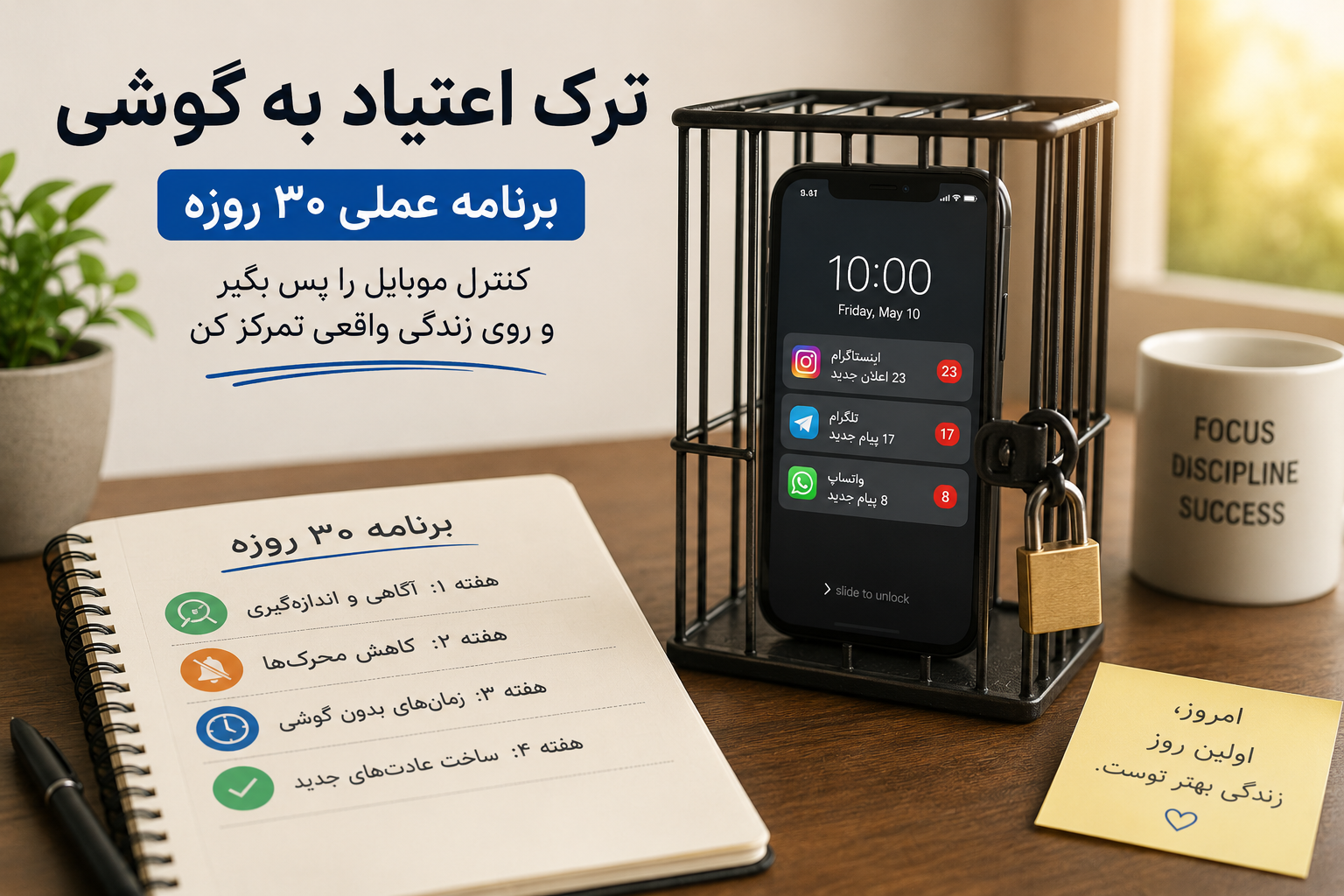 چگونه اعتیاد به گوشی را ترک کنیم؟ برنامه عملی ۳۰ روزه