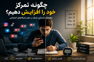 افزایش تمرکز و کاهش حواسپرتی ناشی از موبایل و شبکههای اجتماعی