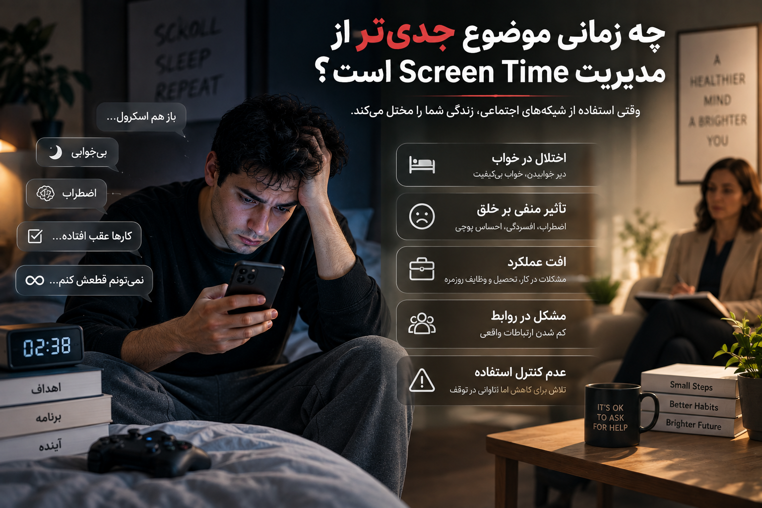 اعتیاد به شبکه های اجتماعی و روش متوقف کردن اسکرول بی پایان