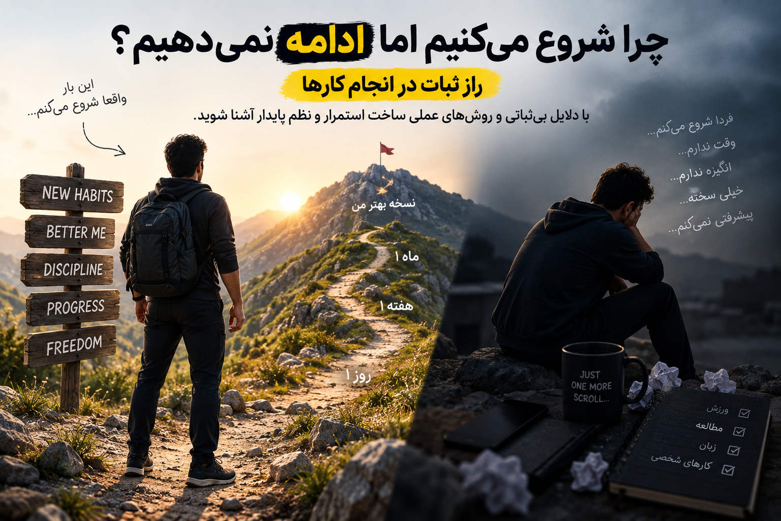 ثبات در انجام کارها و ایجاد استمرار و نظم پایدار